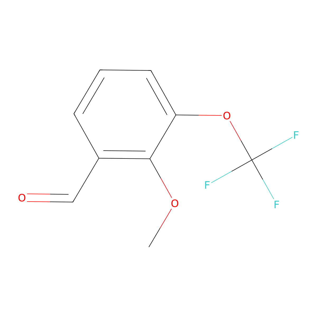 2-Methoxy-3-(trifluoromethoxy)benzaldehyde molecular structure, CAS 1261748-65-5