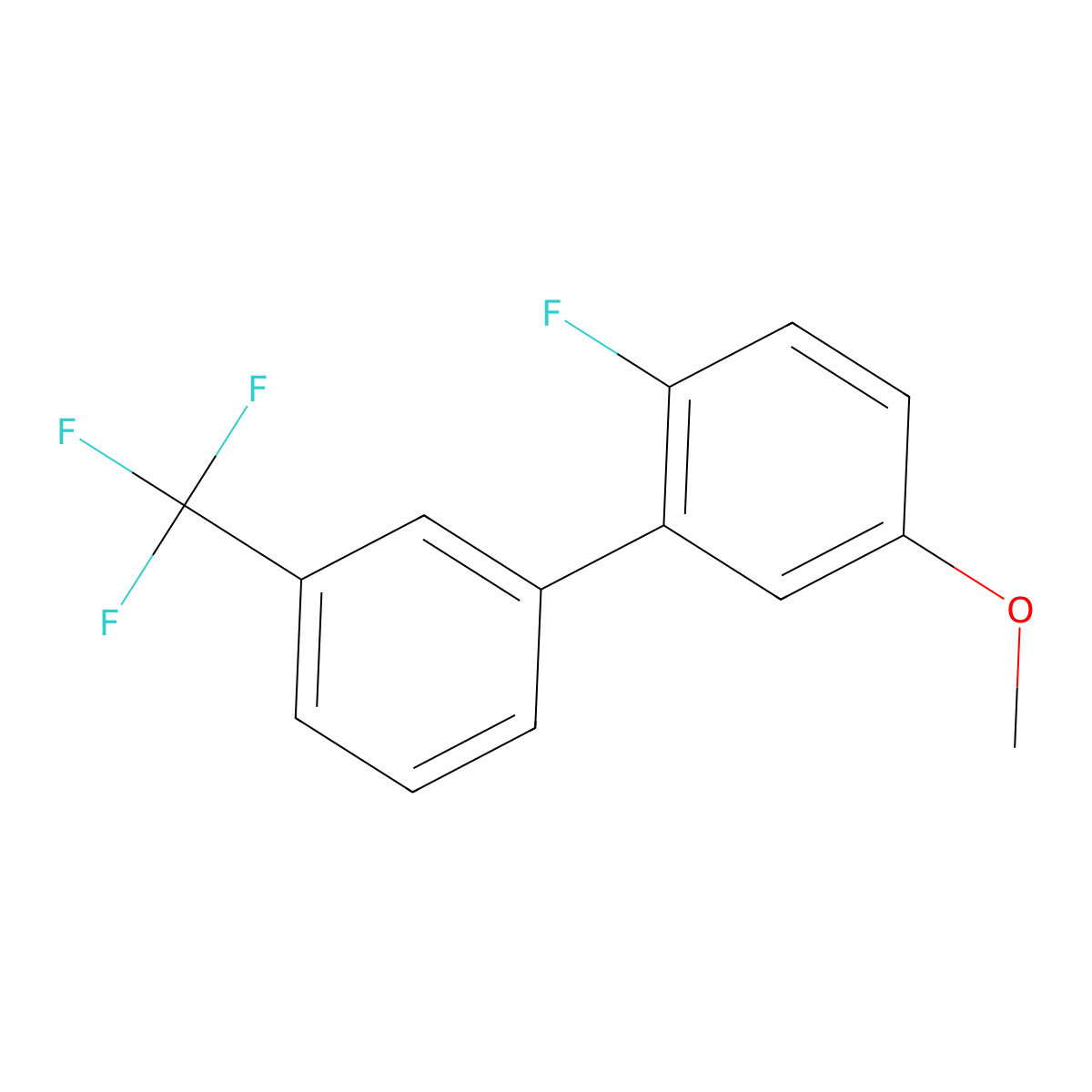 2-Fluoro-5-methoxy-3'-(trifluoromethyl)biphenyl molecular structure, CAS 1261748-72-4