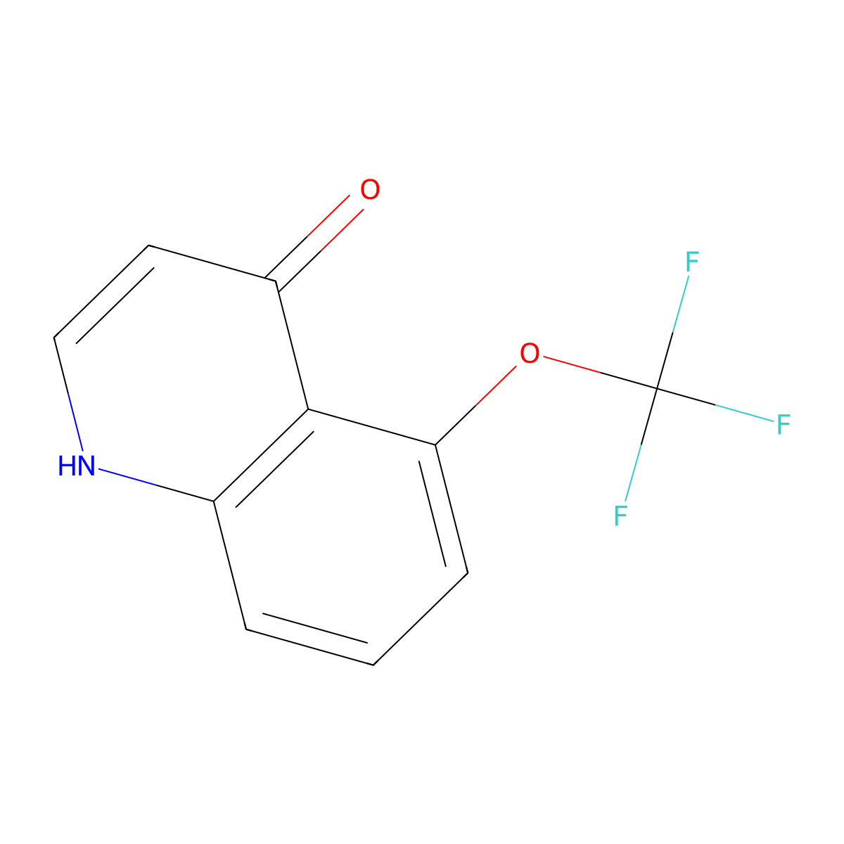 5-(Trifluoromethoxy)quinolin-4-ol molecular structure, CAS 1261749-07-8