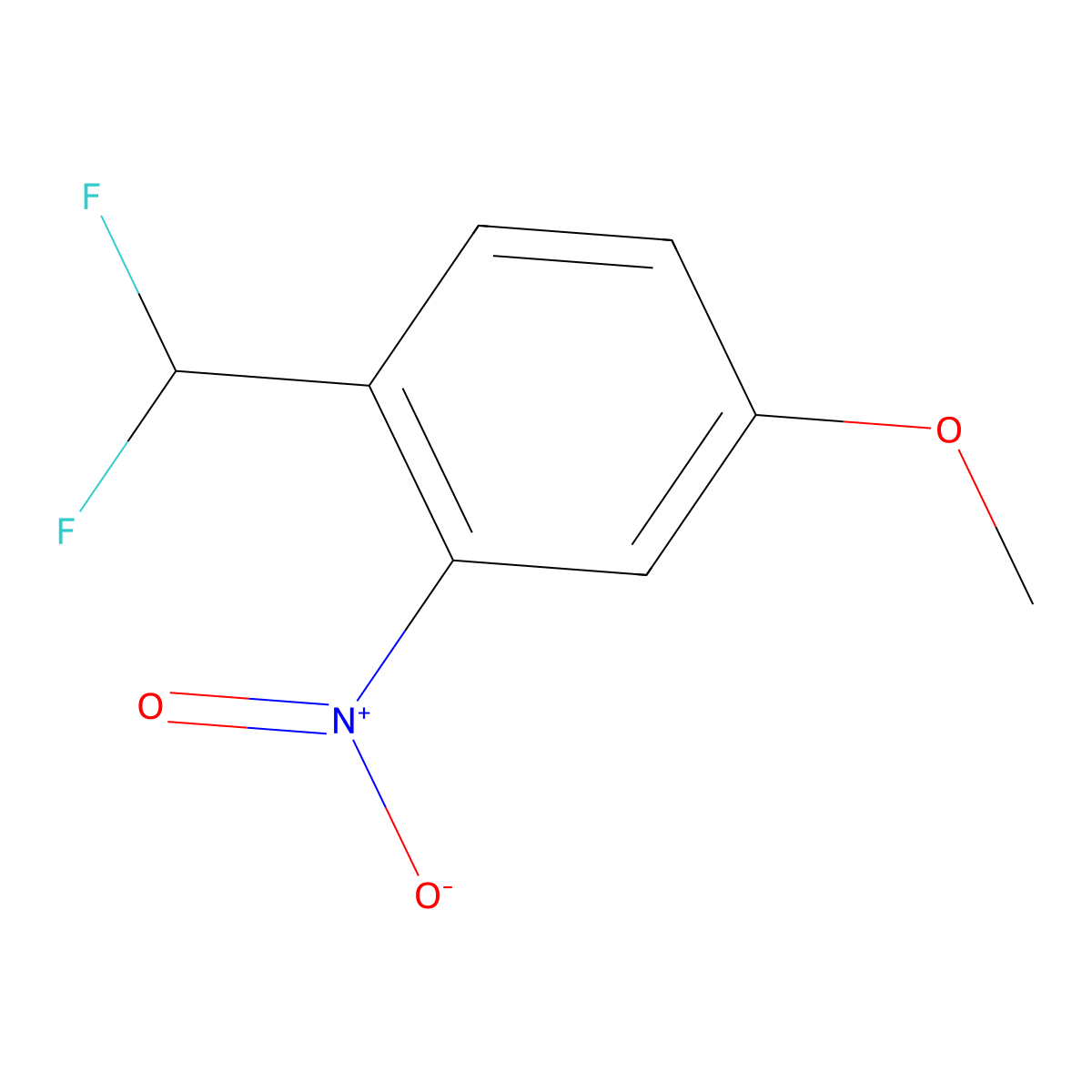 4-(Difluoromethyl)-3-nitroanisole molecular structure, CAS 1261750-72-4
