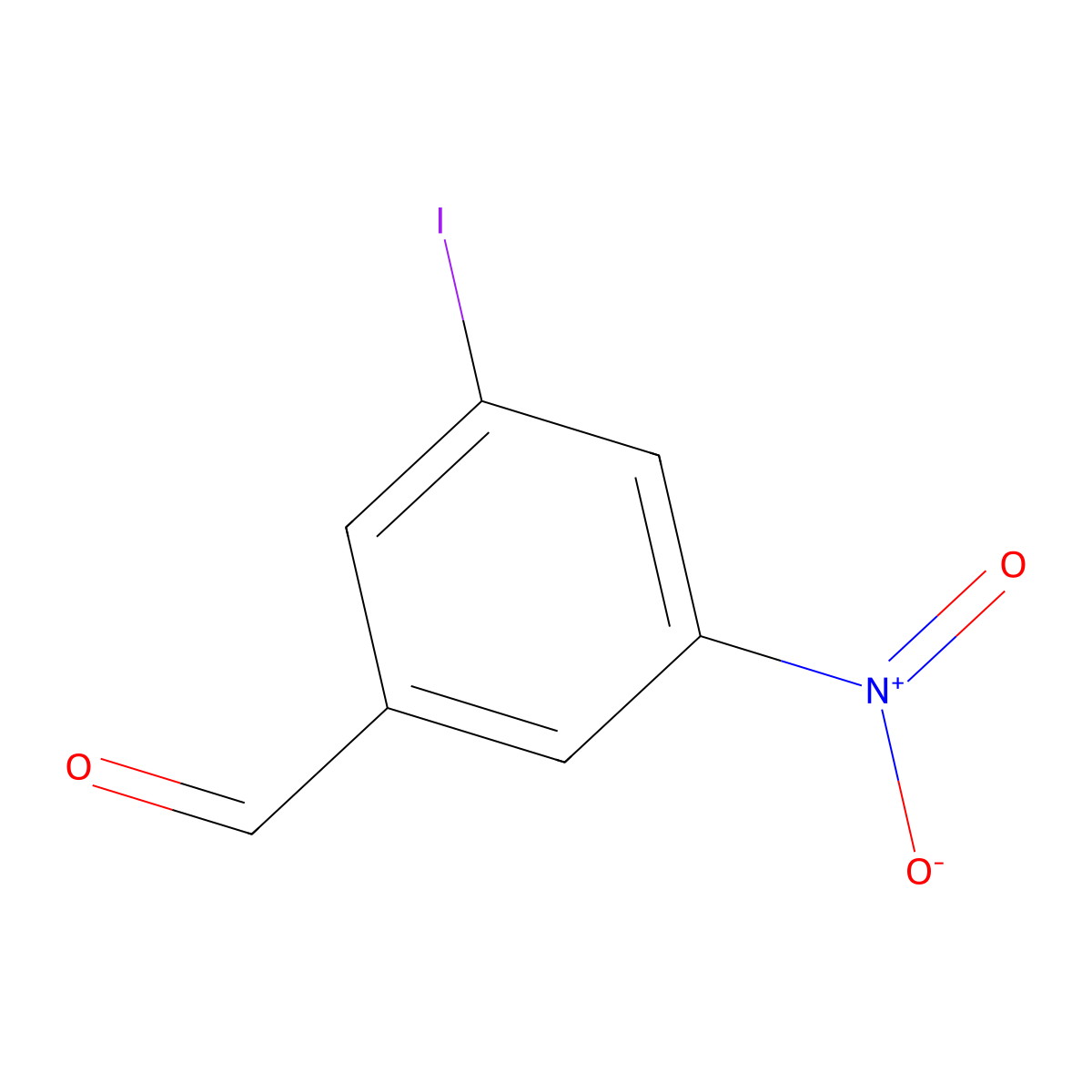 3-Iodo-5-nitrobenzaldehyde molecular structure, CAS 1261752-40-2