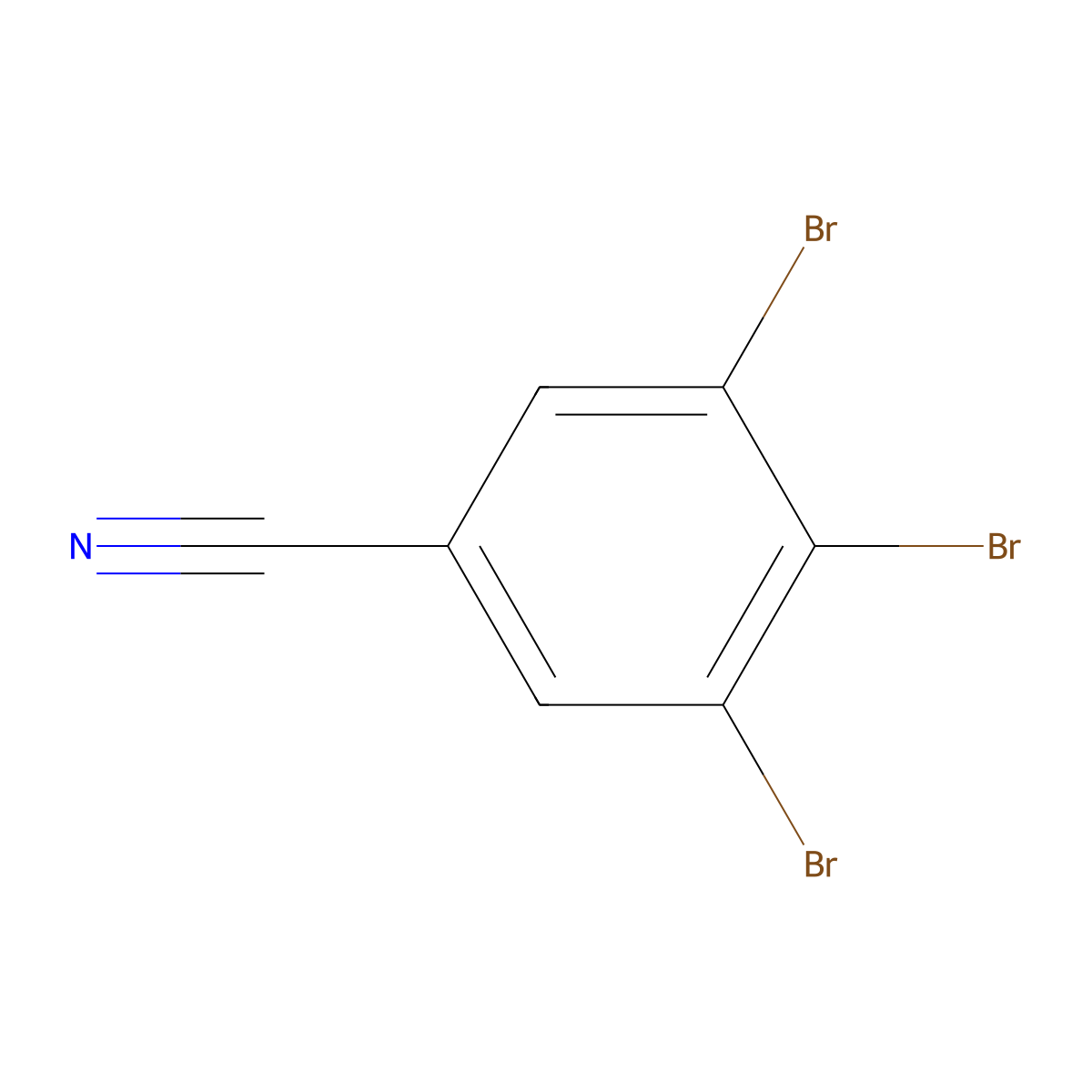 3,4,5-Tribromobenzonitrile molecular structure, CAS 1261754-02-2