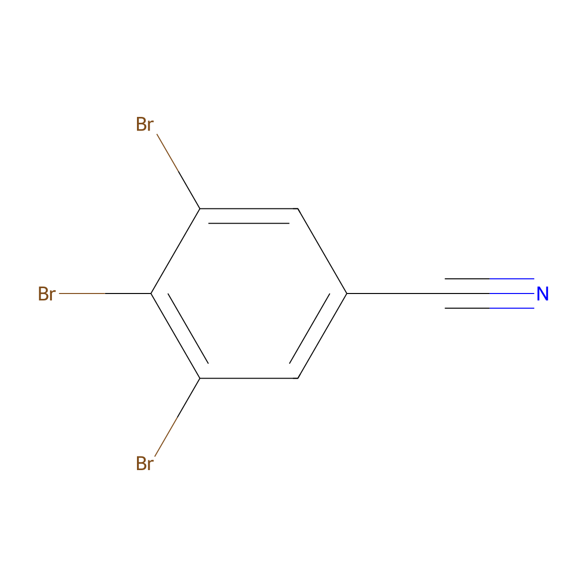 3,4,5-Tribromobenzonitrile molecular structure, CAS 1261754-02-2