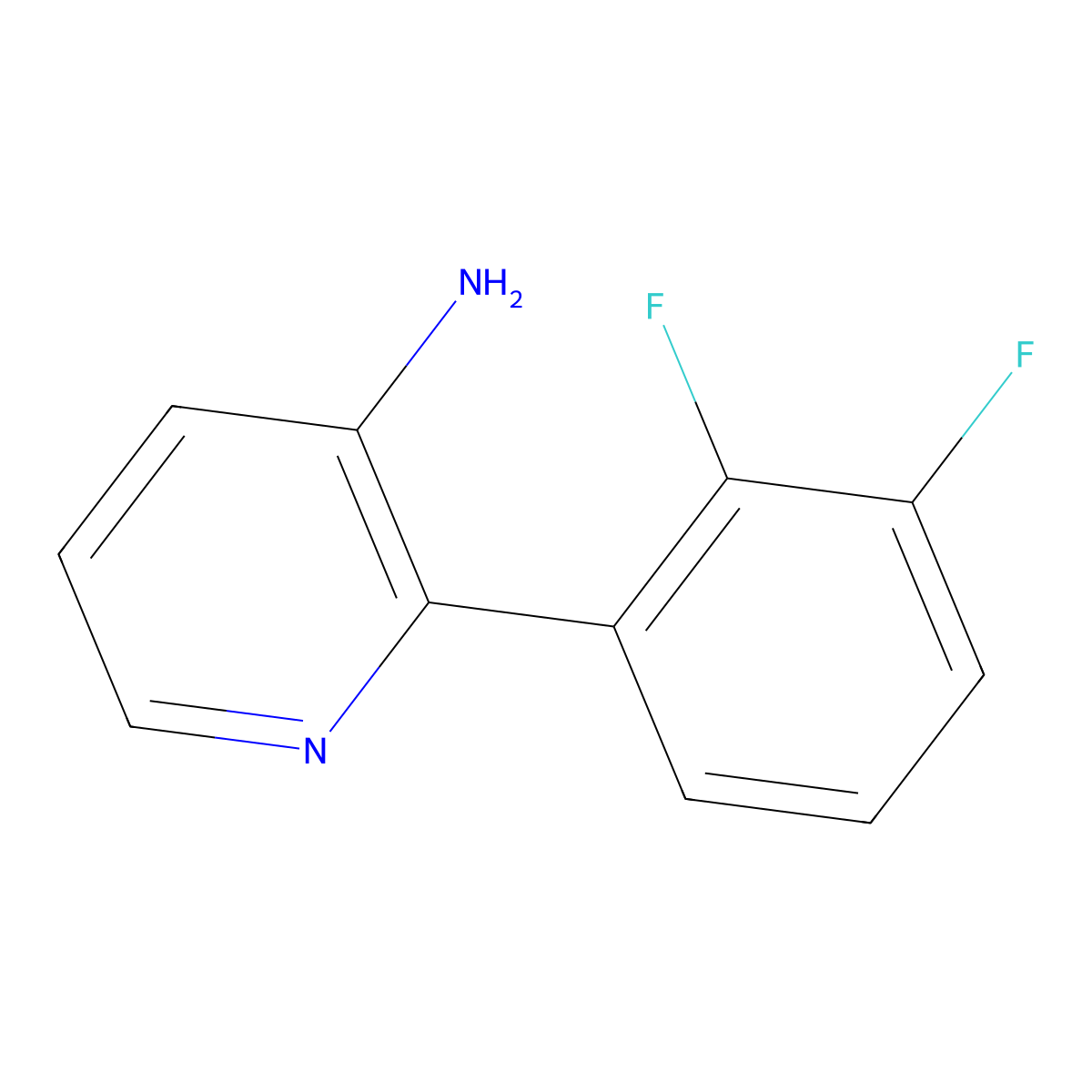 2-(2,3-Difluorophenyl)pyridin-3-amine molecular structure, CAS 1261754-96-4