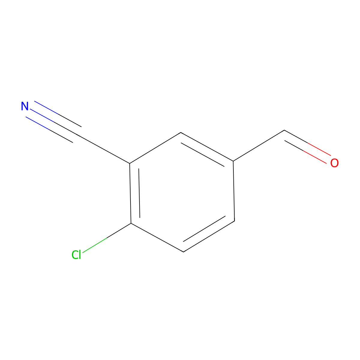 2-Chloro-5-formylbenzonitrile molecular structure, CAS 1261759-41-4