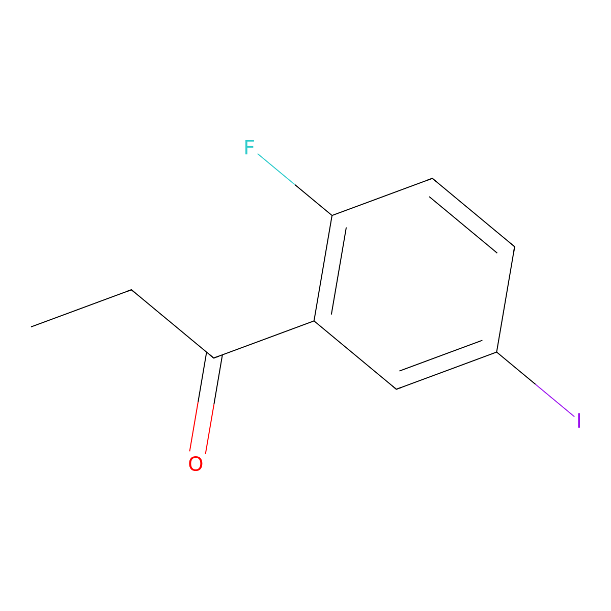 1-(2-Fluoro-5-iodophenyl)-1-propanone molecular structure, CAS 1261759-85-6