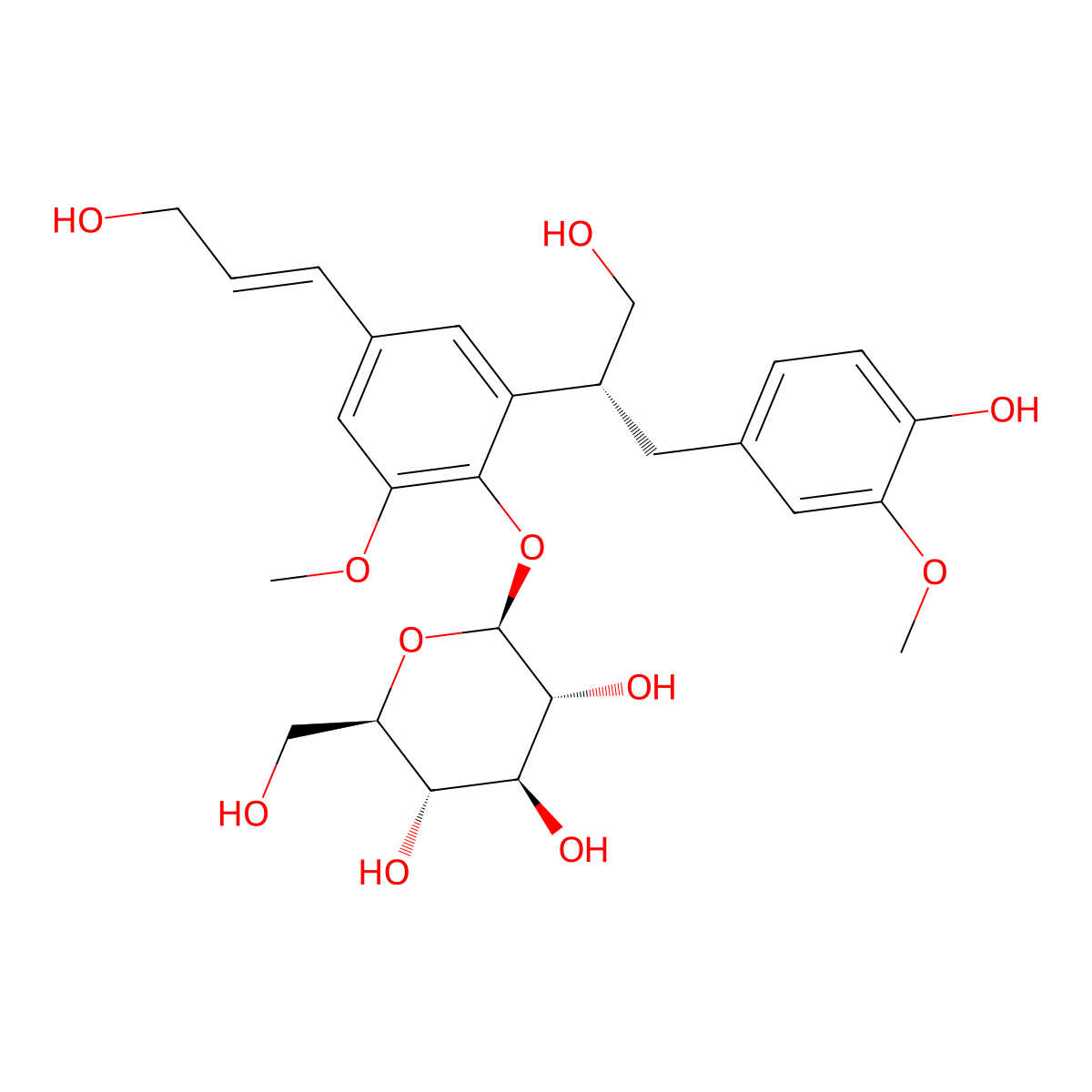 Icariside E5 molecular structure, CAS 126176-79-2