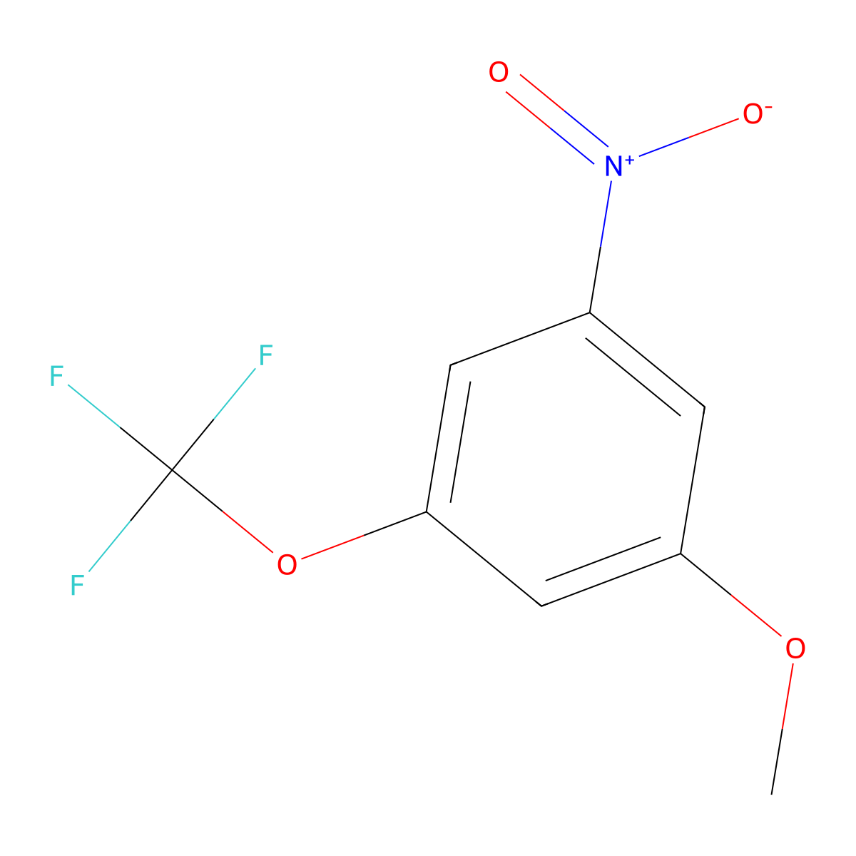 3-Nitro-5-(trifluoromethoxy)anisole molecular structure, CAS 1261760-94-4