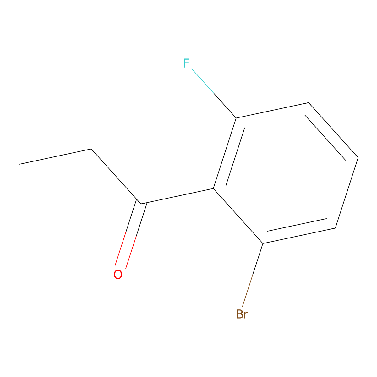 1-(2-Bromo-6-fluorophenyl)propan-1-one molecular structure, CAS 1261761-29-8