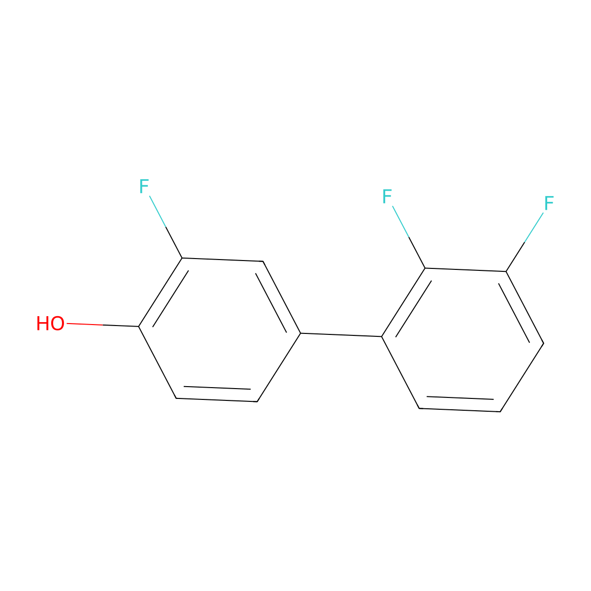 4-(2,3-Difluorophenyl)-2-fluorophenol molecular structure, CAS 1261765-47-2