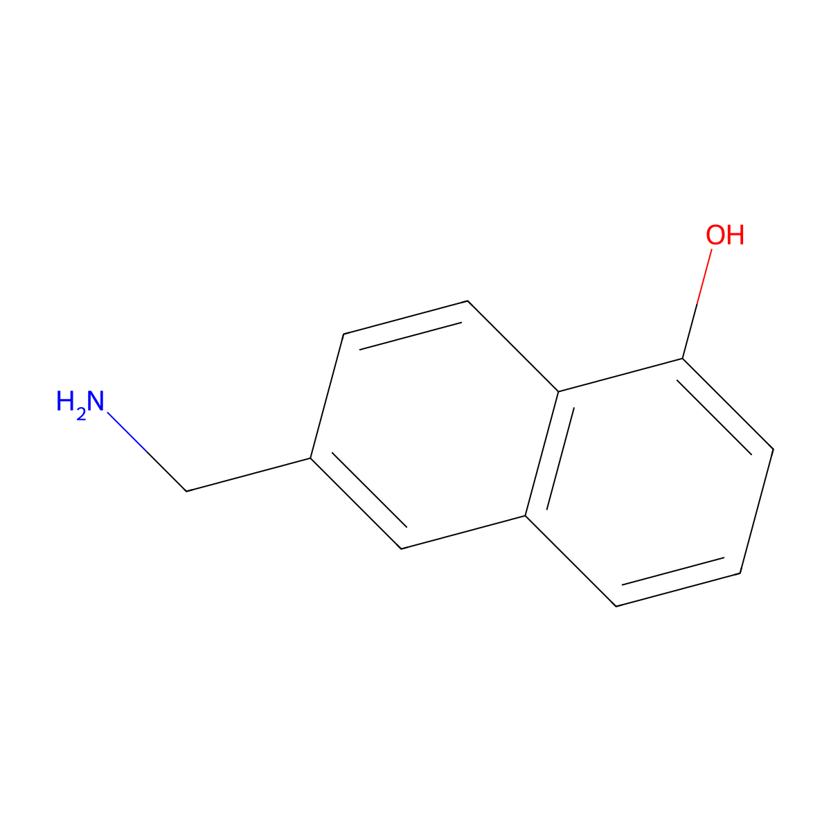 2-(Aminomethyl)-5-hydroxynaphthalene molecular structure, CAS 1261766-80-6