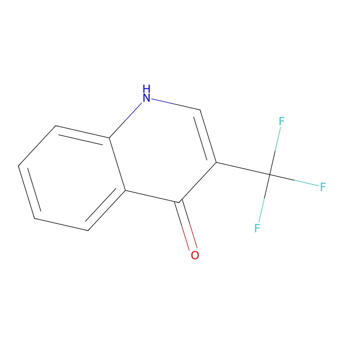 3-(Trifluoromethyl)quinolin-4-ol molecular structure, CAS 1261767-10-5