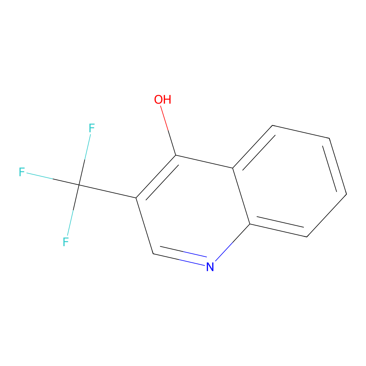 3-(Trifluoromethyl)quinolin-4-ol molecular structure, CAS 1261767-10-5
