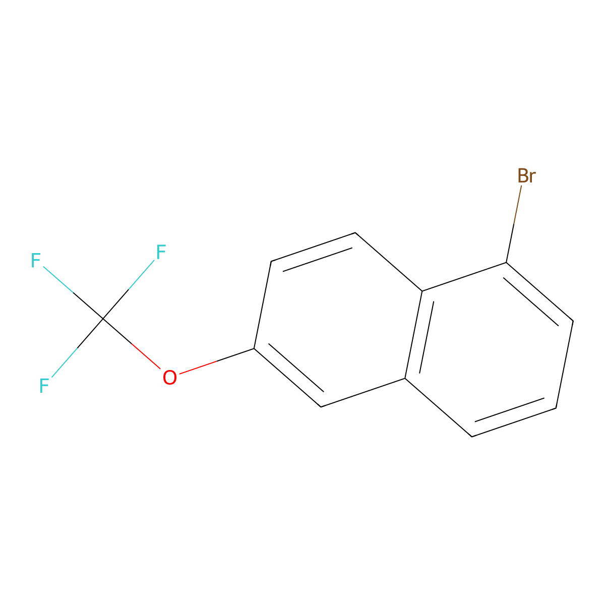 1-Bromo-6-trifluoromethoxy-naphthalene molecular structure, CAS 1261768-70-0