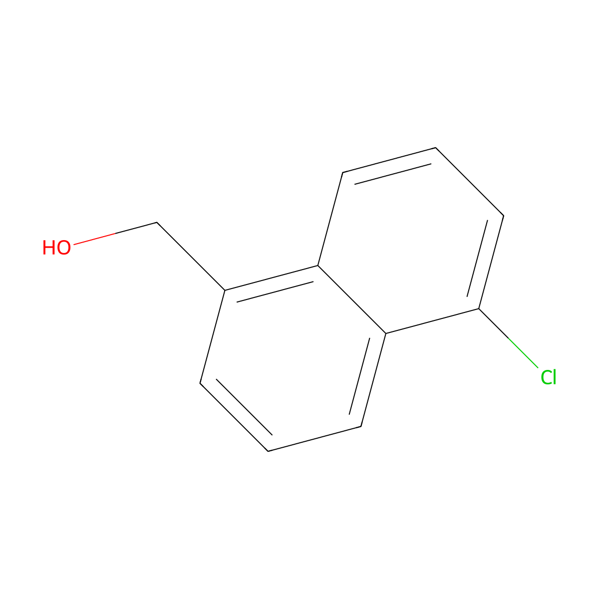 5-Chloro-1-naphthalenemethanol molecular structure, CAS 1261769-45-2