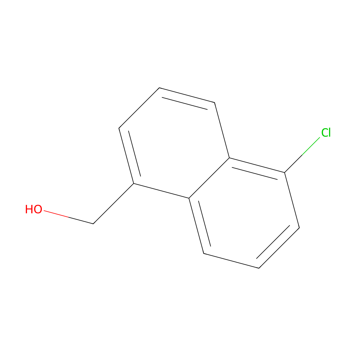 5-Chloro-1-naphthalenemethanol molecular structure, CAS 1261769-45-2