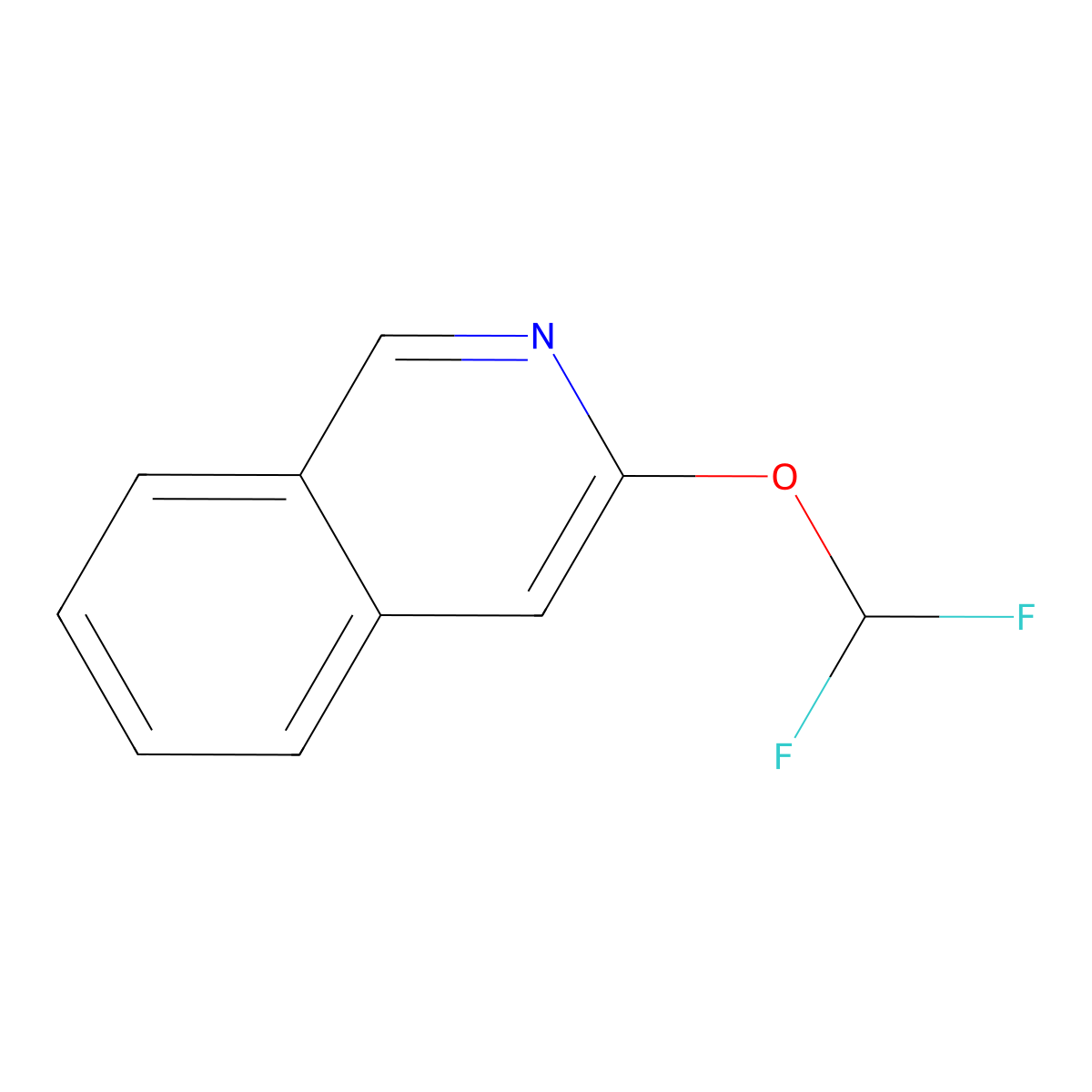 3-(Difluoromethoxy)isoquinoline molecular structure, CAS 1261770-41-5