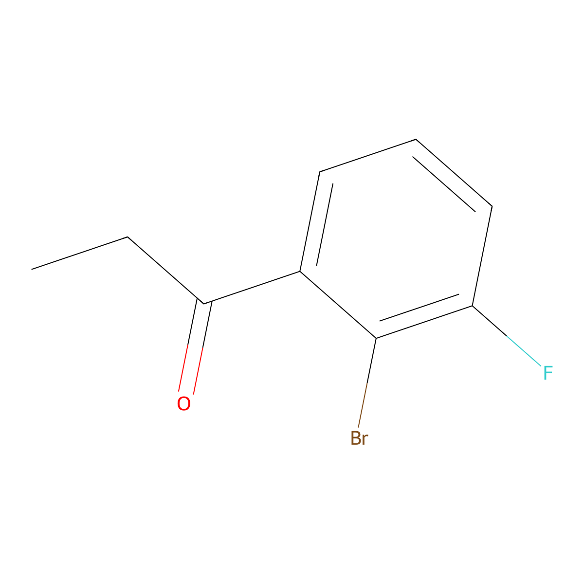 1-(2-Bromo-3-fluorophenyl)propan-1-one molecular structure, CAS 1261775-92-1