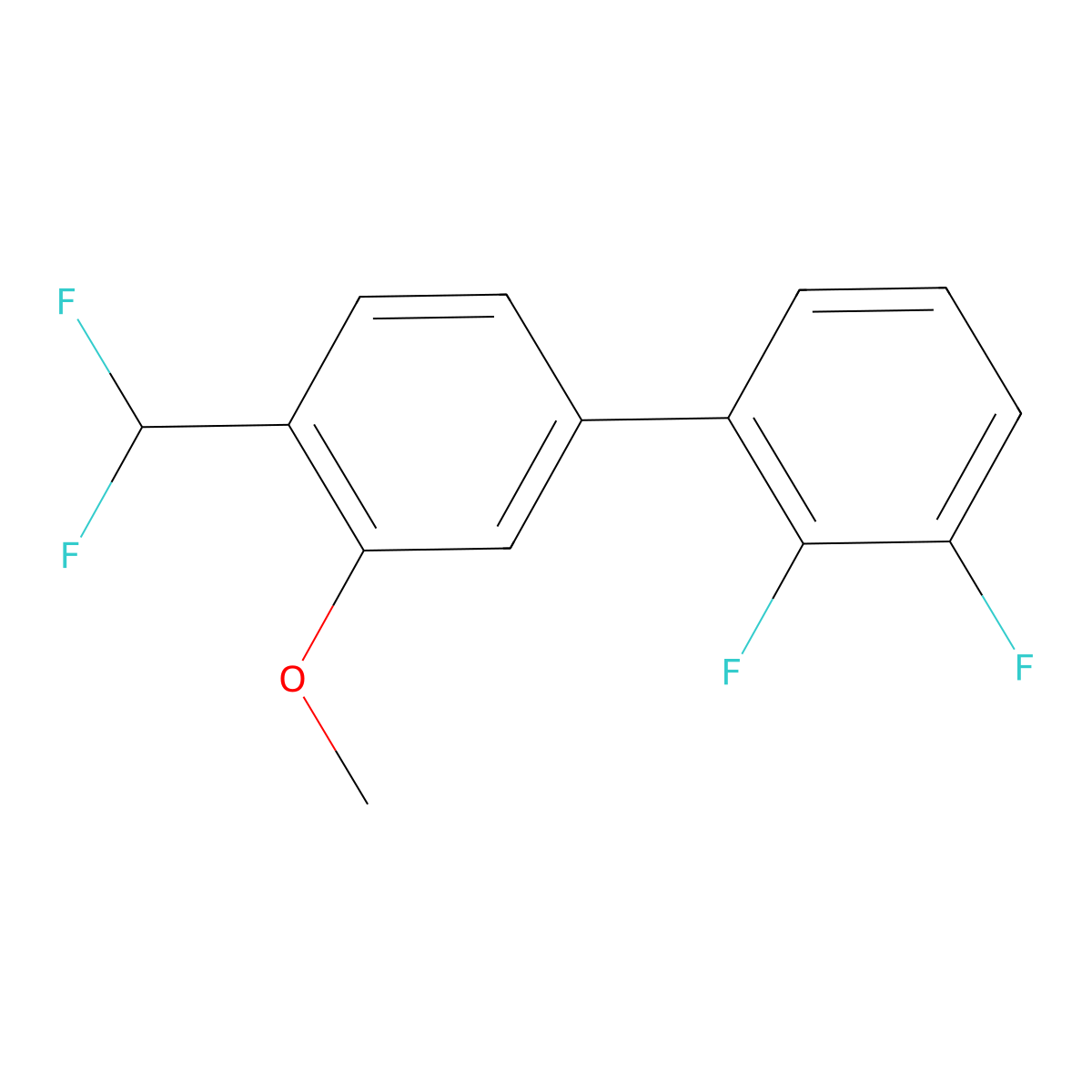 1-(Difluoromethyl)-4-(2,3-difluorophenyl)-2-methoxybenzene molecular structure, CAS 1261777-15-4