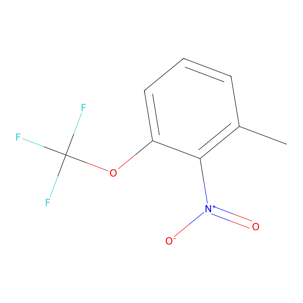 2-Nitro-3-trifluoromethoxytoluene molecular structure, CAS 1261778-76-0