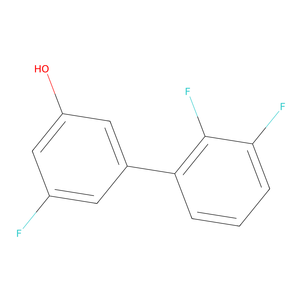 5-(2,3-Difluorophenyl)-3-fluorophenol molecular structure, CAS 1261780-01-1