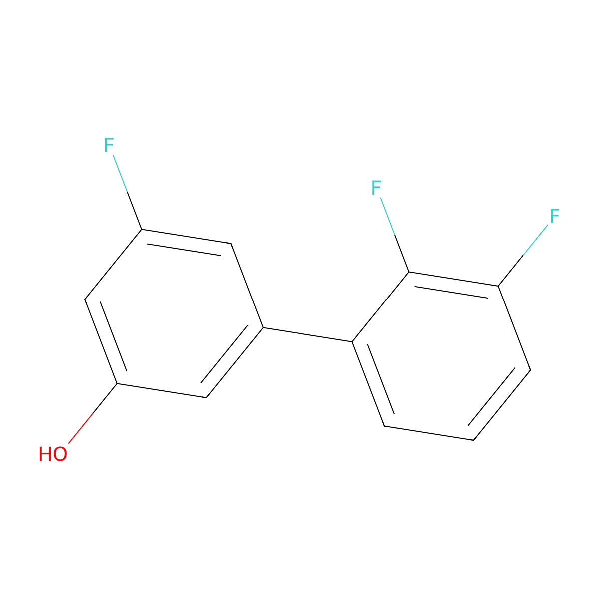 5-(2,3-Difluorophenyl)-3-fluorophenol molecular structure, CAS 1261780-01-1