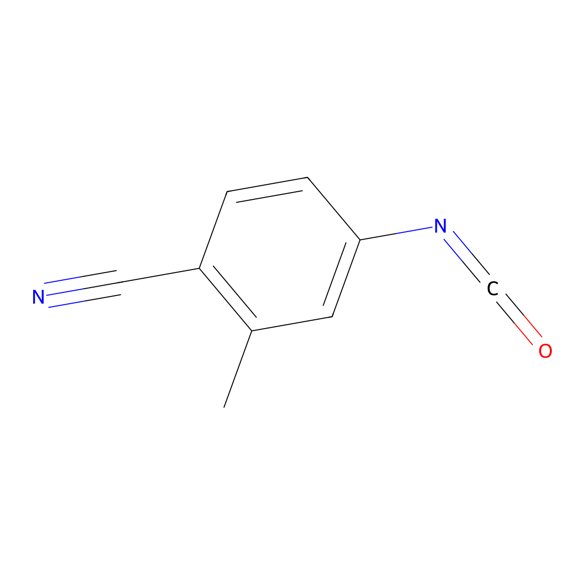 4-Isocyanato-2-methylbenzonitrile molecular structure, CAS 1261780-80-6