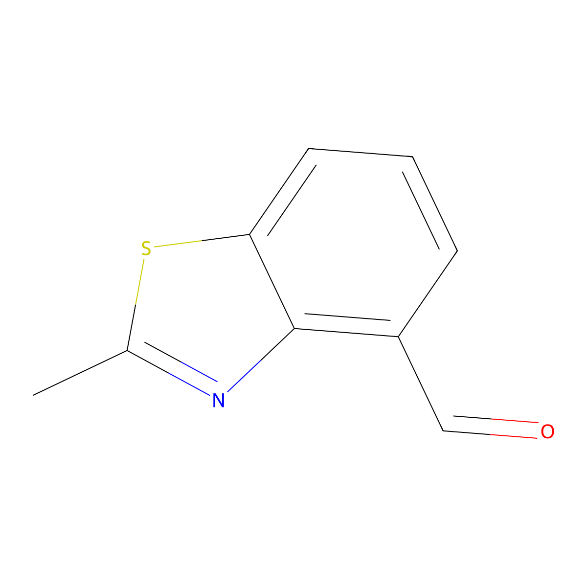 2-Methylbenzo[d]thiazole-4-carbaldehyde molecular structure, CAS 1261784-71-7