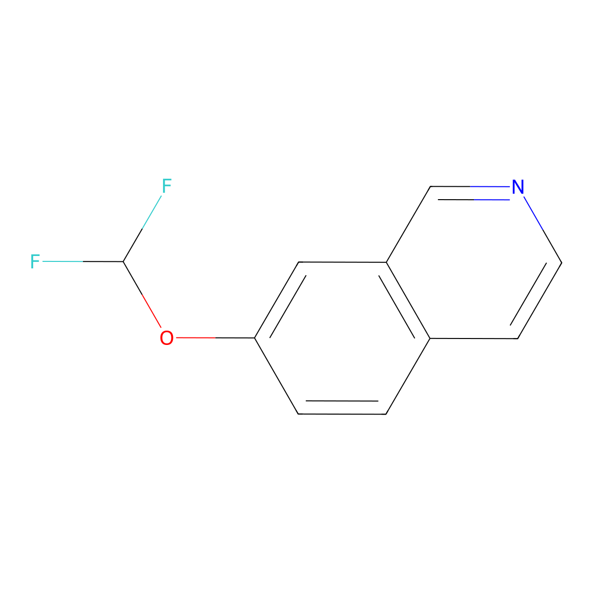 7-(Difluoromethoxy)isoquinoline molecular structure, CAS 1261787-58-9