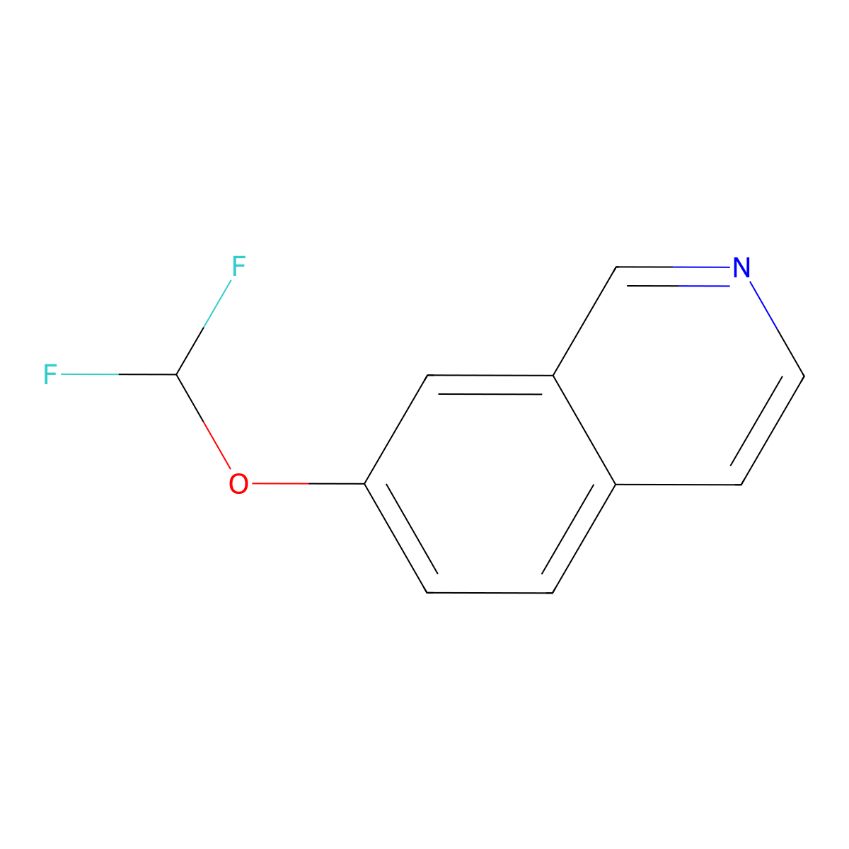 7-(Difluoromethoxy)isoquinoline molecular structure, CAS 1261787-58-9