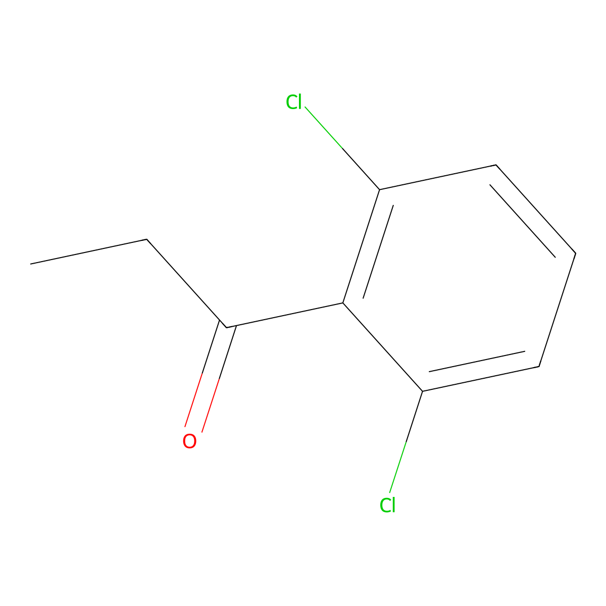 1-(2,6-Dichlorophenyl)propan-1-one molecular structure, CAS 1261792-92-0
