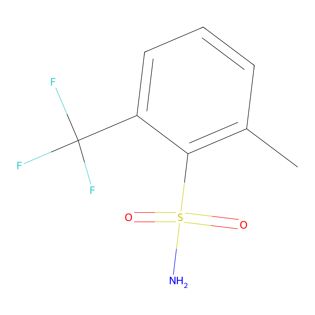 2-Methyl-6-(trifluoromethyl)benzenesulfonamide molecular structure, CAS 1261793-37-6