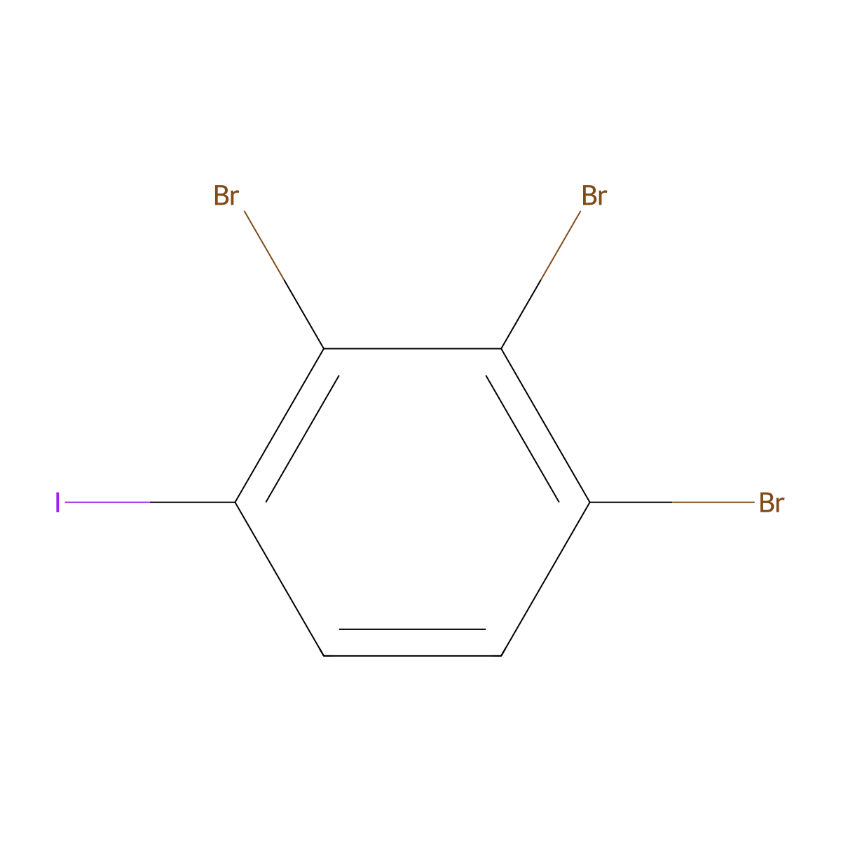 1,2,3-Tribromo-4-iodobenzene molecular structure, CAS 1261793-85-4