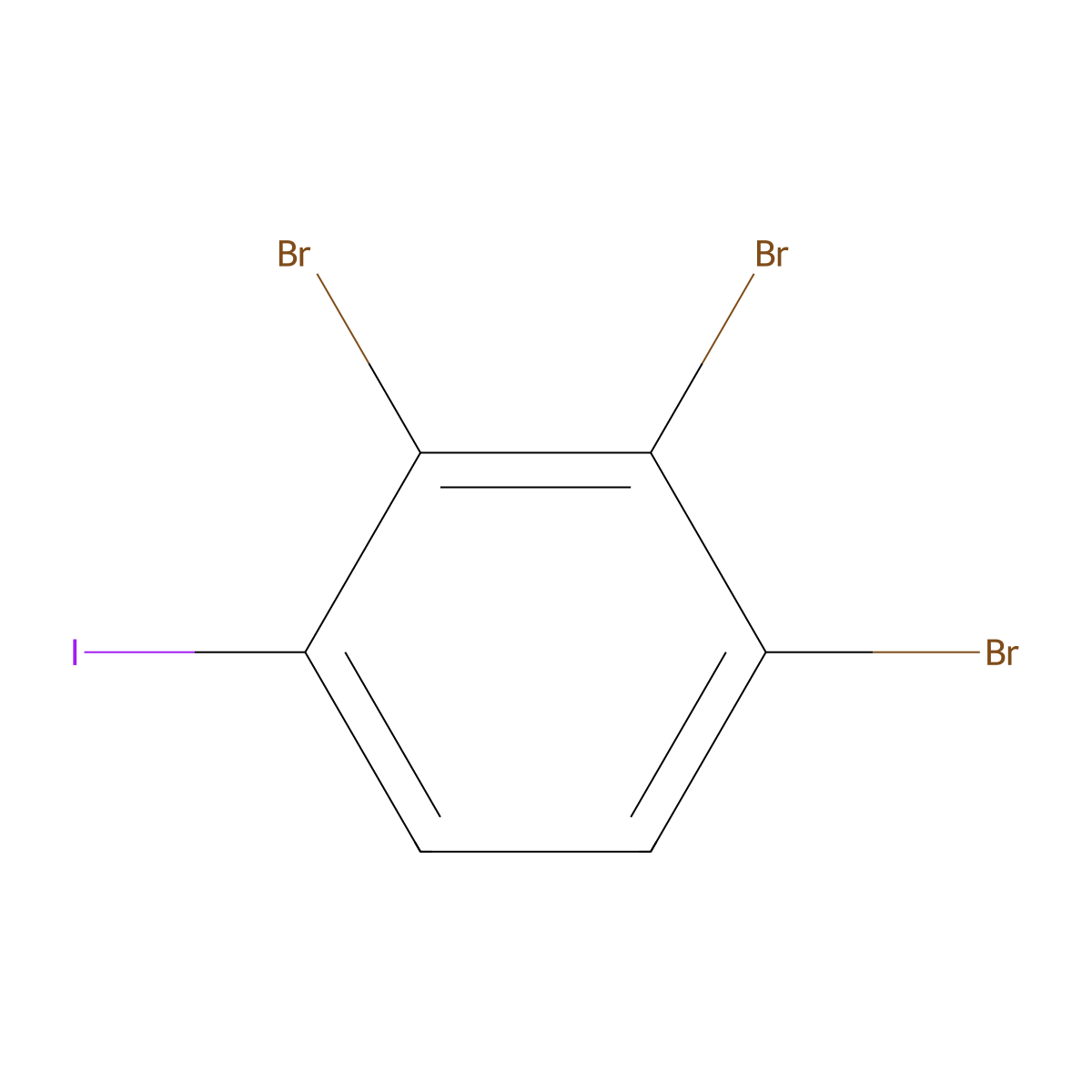 1,2,3-Tribromo-4-iodobenzene molecular structure, CAS 1261793-85-4