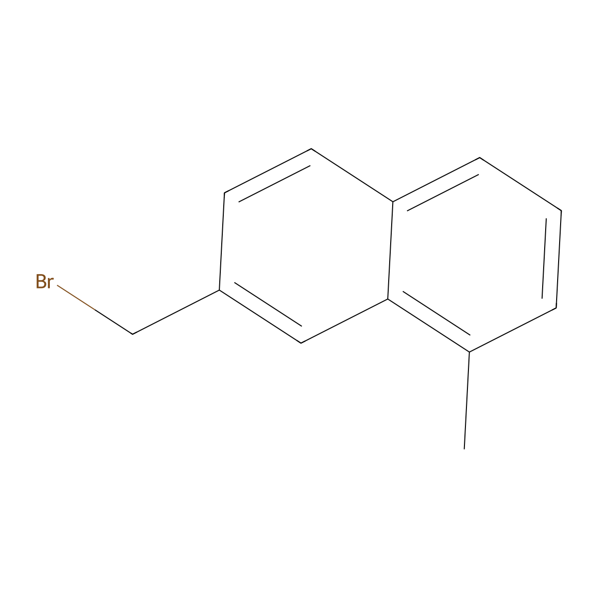 7-(Bromomethyl)-1-methylnaphthalene molecular structure, CAS 1261799-27-2