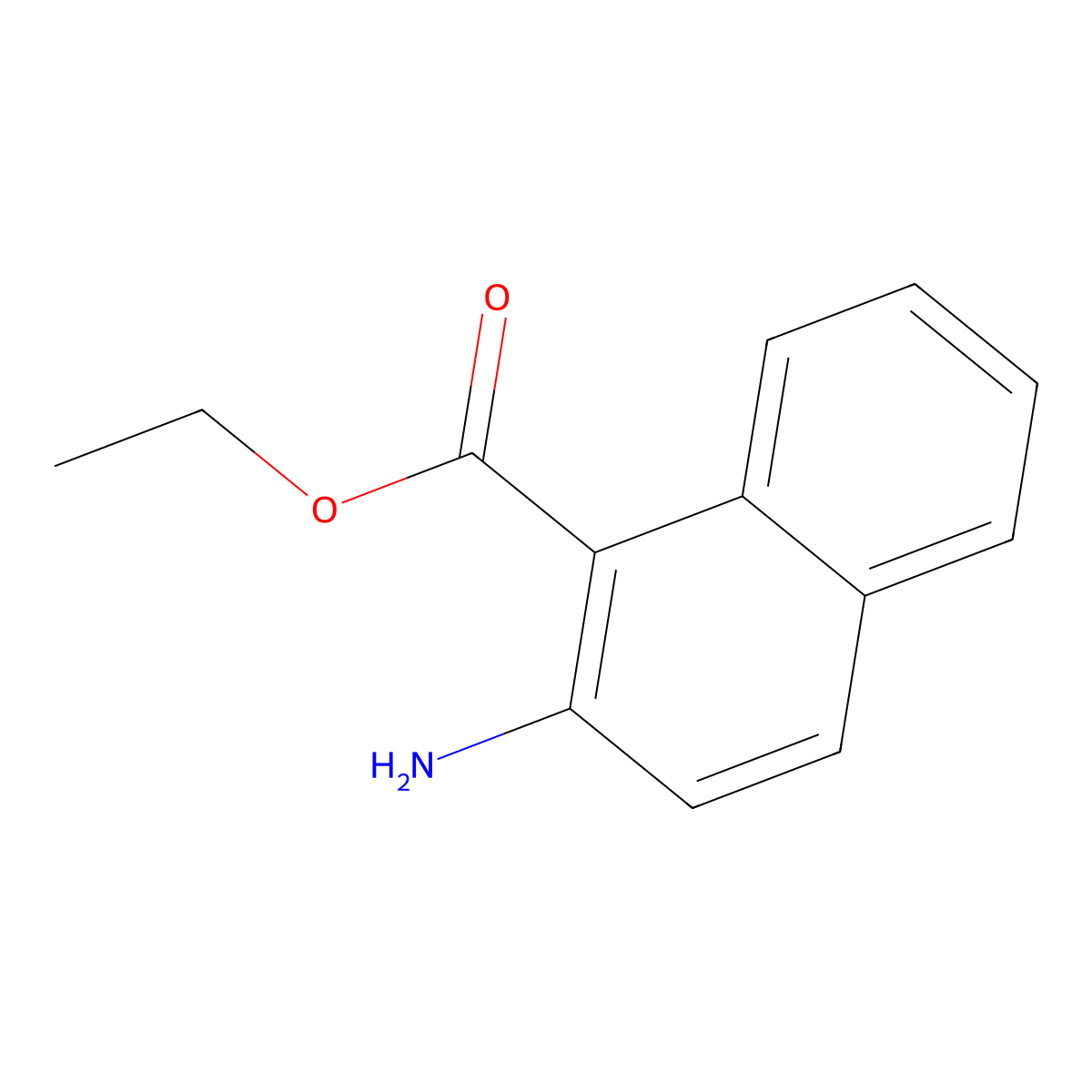 Ethyl 2-amino-1-naphthoate molecular structure, CAS 1261800-91-2