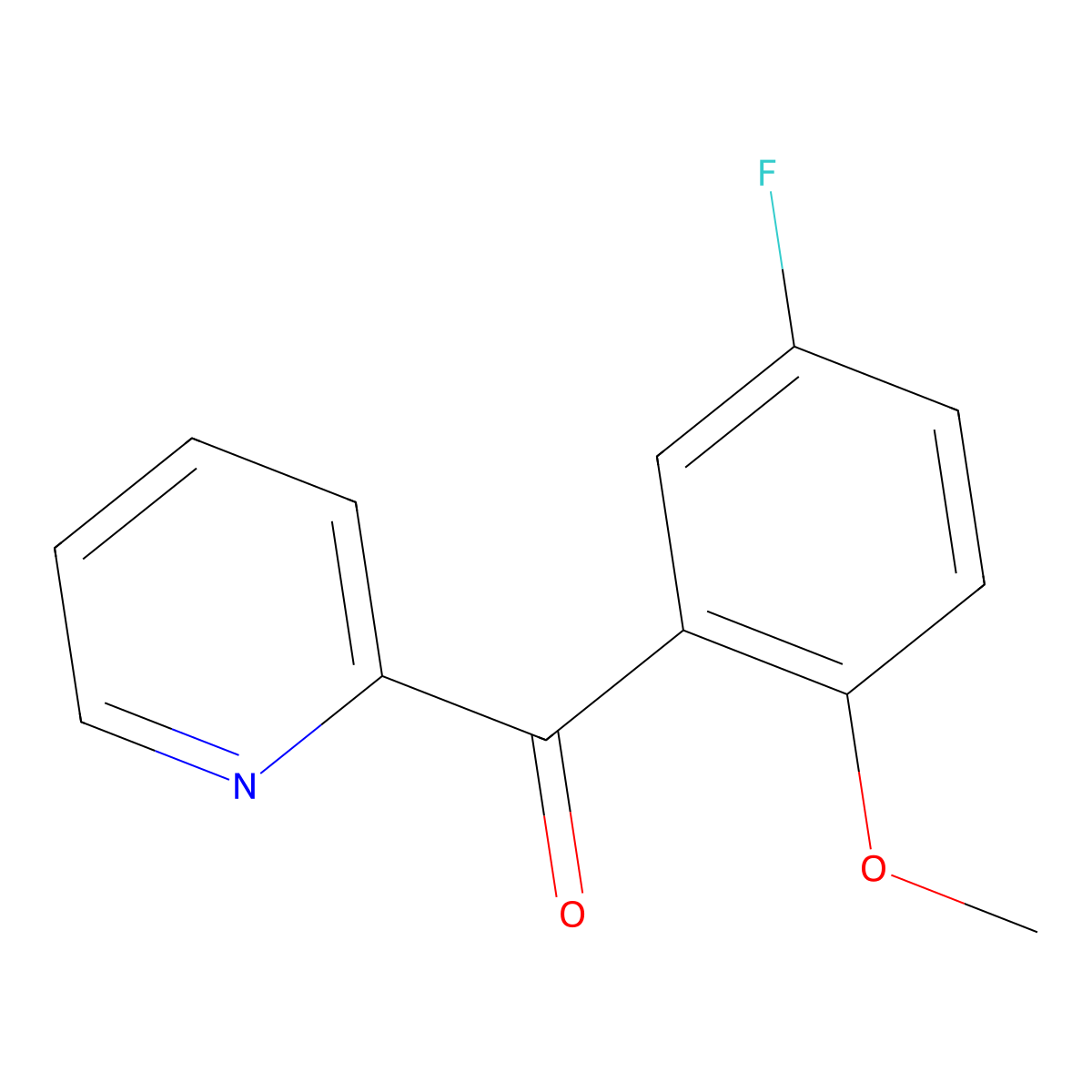 2-(3-Fluoro-6-methoxybenzoyl)pyridine molecular structure, CAS 1261801-02-8