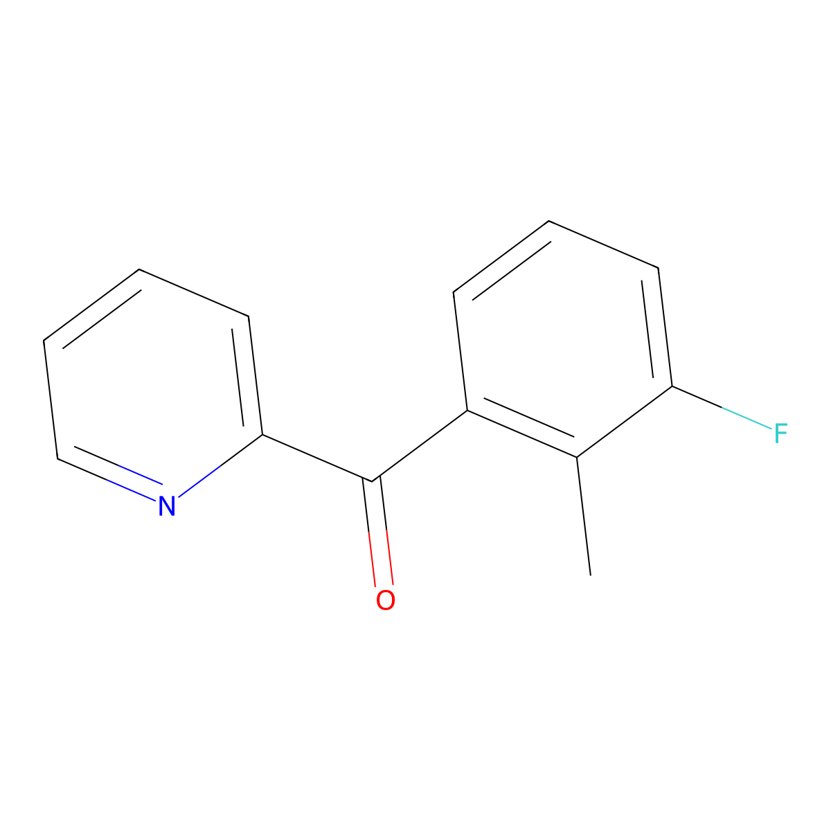(3-Fluoro-2-methylphenyl)-2-pyridinylmethanone molecular structure, CAS 1261801-27-7