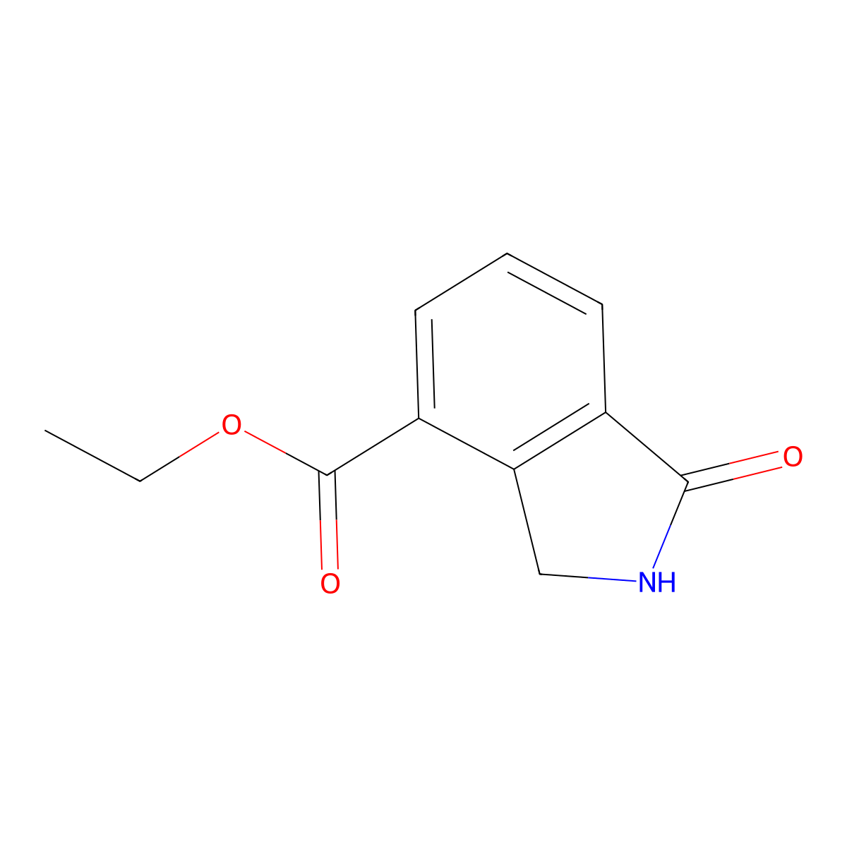 1-Oxo-2,3-dihydro-1H-isoindole-4-carboxylic acid ethyl ester molecular structure, CAS 1261801-48-2