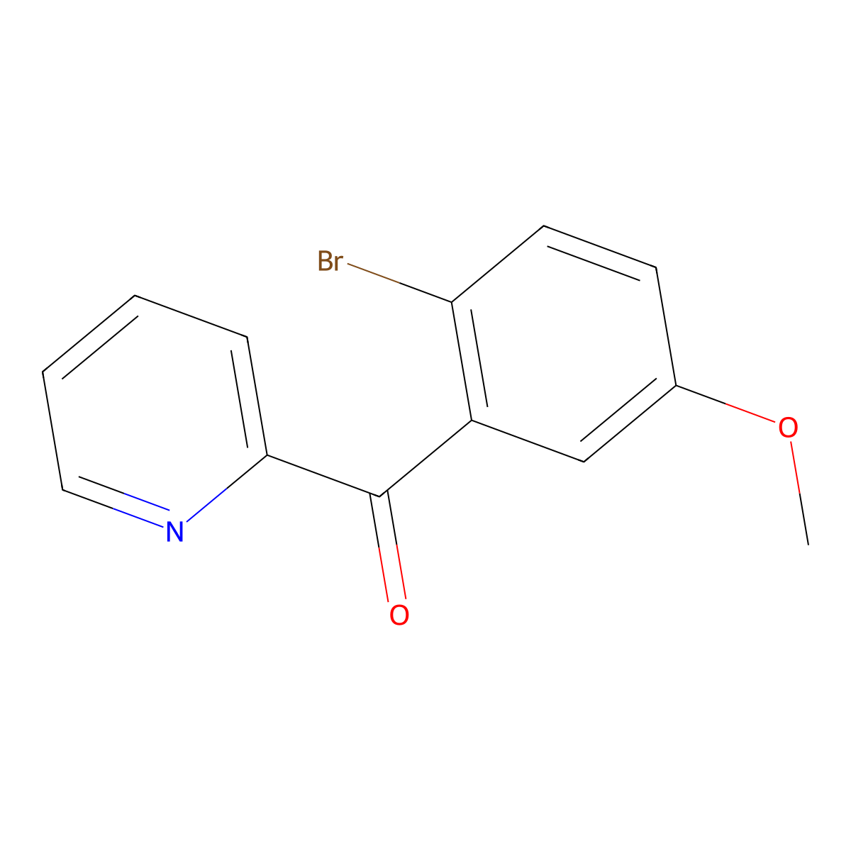 2-(2-Bromo-5-methoxybenzoyl)pyridine molecular structure, CAS 1261801-95-9