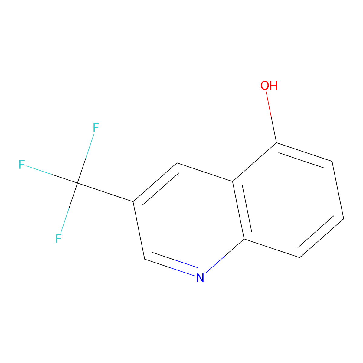 3-(Trifluoromethyl)quinolin-5-ol molecular structure, CAS 1261803-34-2