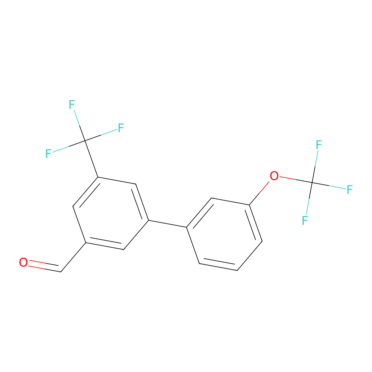 3'-(Trifluoromethoxy)-5-(trifluoromethyl)biphenyl-3-carboxaldehyde molecular structure, CAS 1261803-90-0