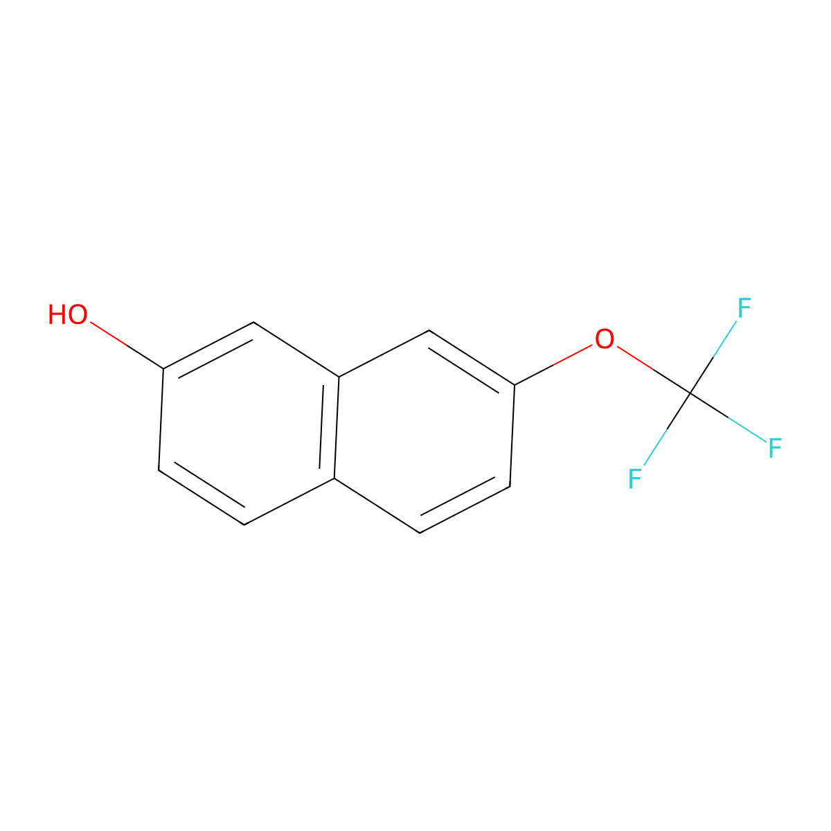 7-(Trifluoromethoxy)naphthalen-2-ol molecular structure, CAS 1261804-40-3