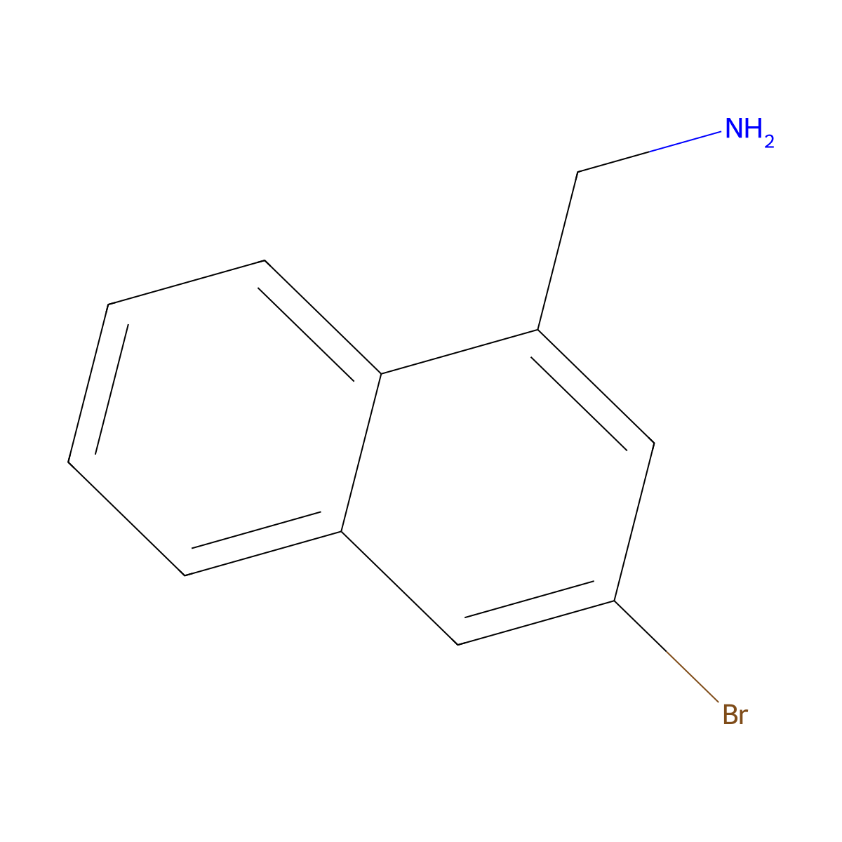 1-(Aminomethyl)-3-bromonaphthalene molecular structure, CAS 1261806-05-6