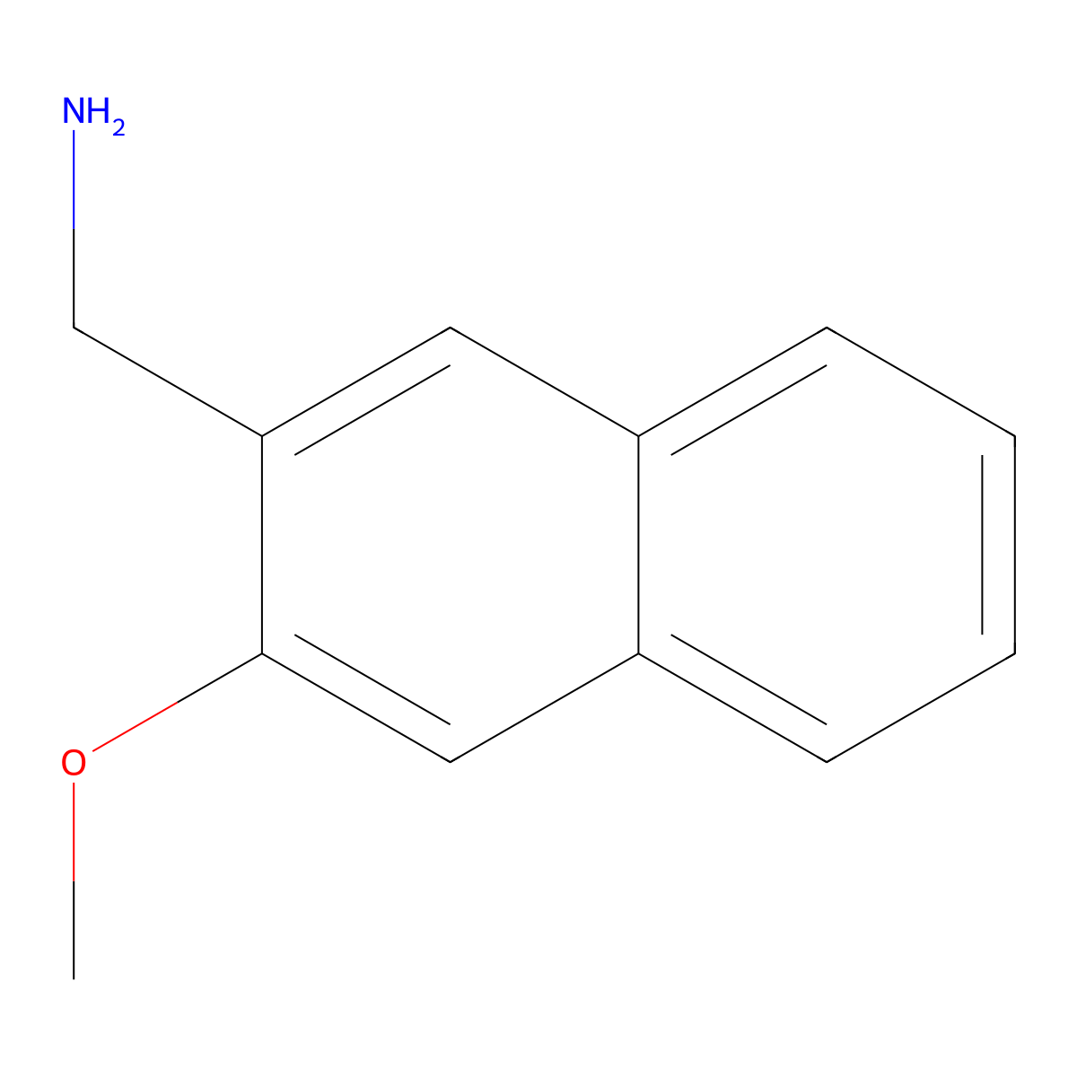 2-(Aminomethyl)-3-methoxynaphthalene molecular structure, CAS 1261806-19-2
