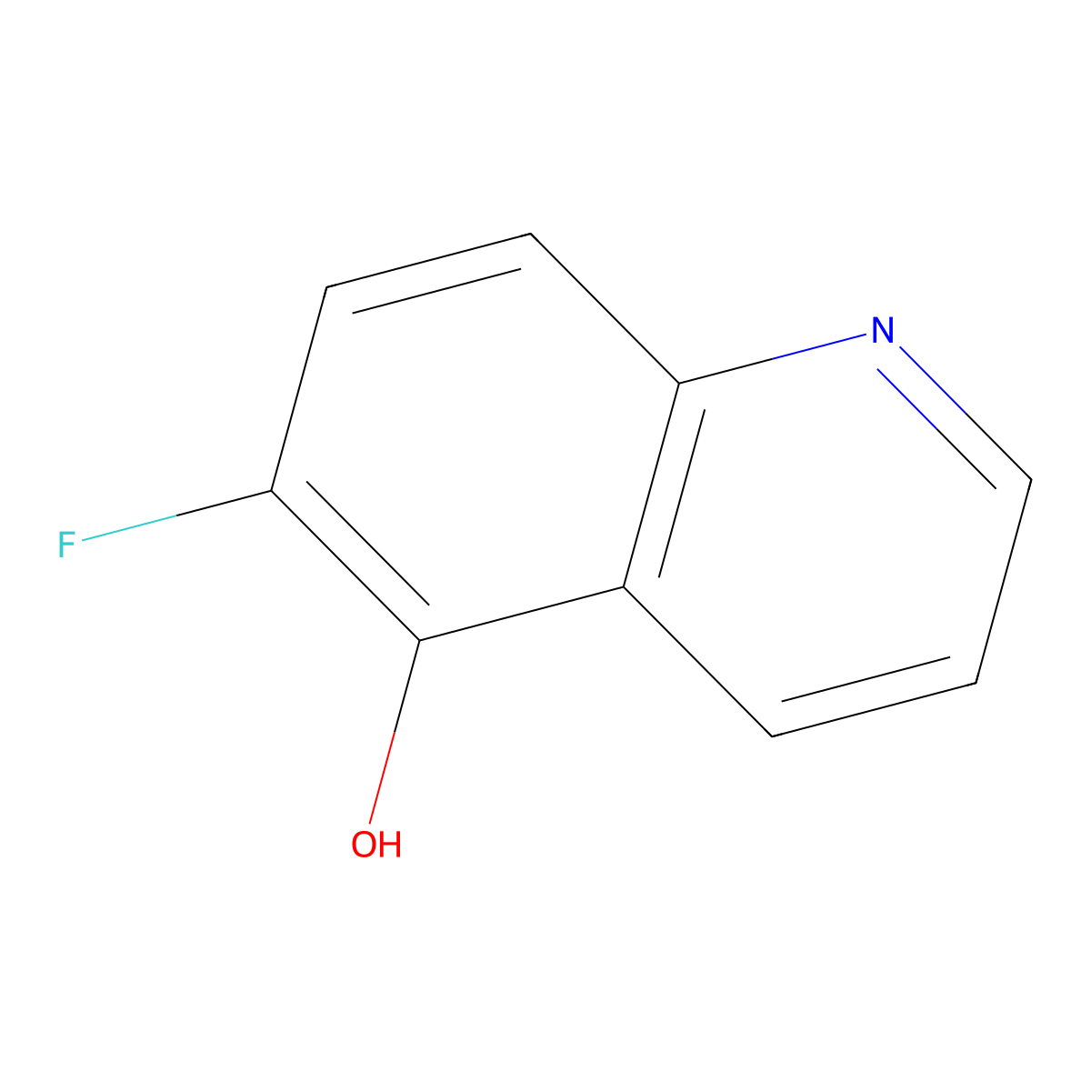 6-Fluoroquinolin-5-OL molecular structure, CAS 1261809-05-5