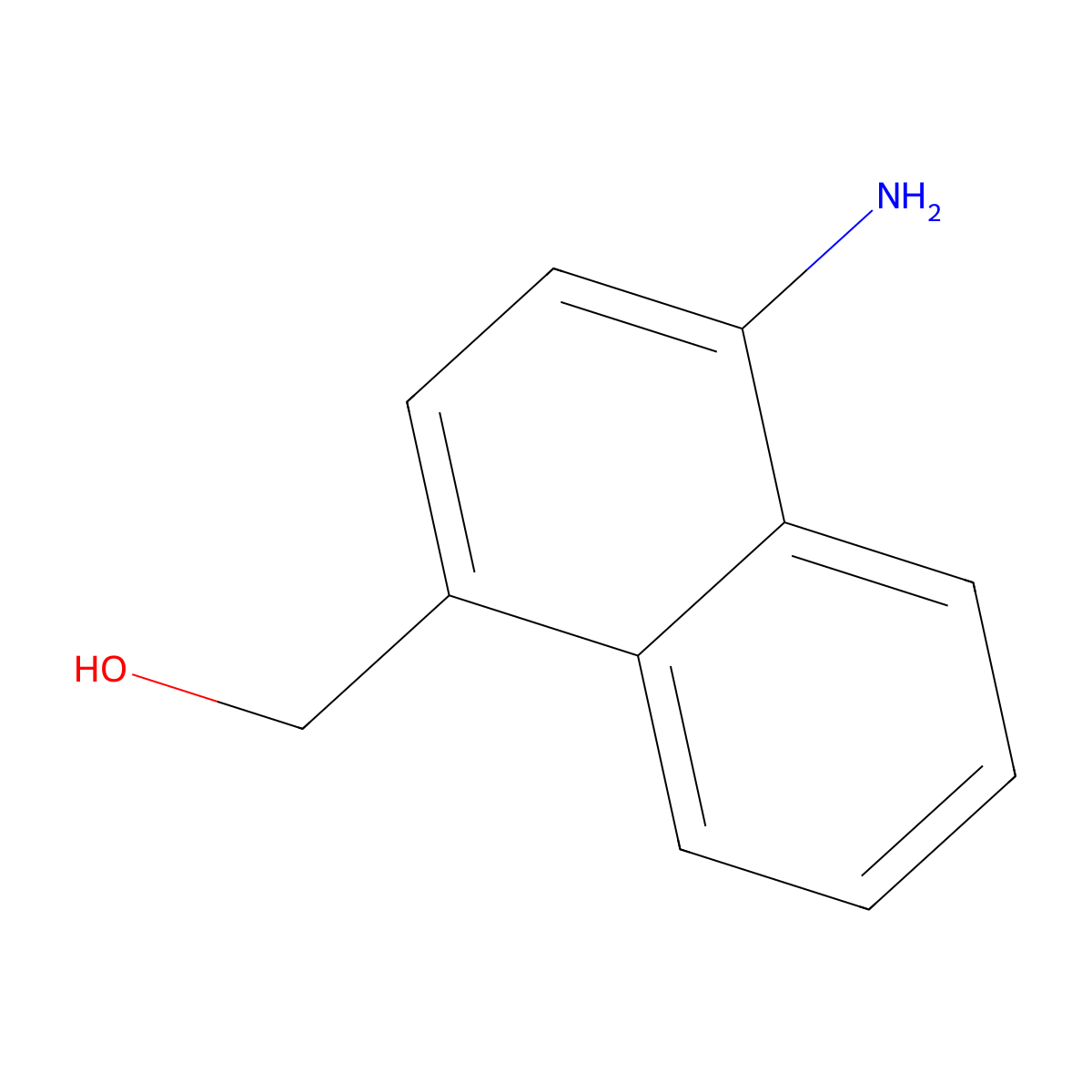 (4-Aminonaphthalen-1-yl)methanol molecular structure, CAS 1261810-32-5
