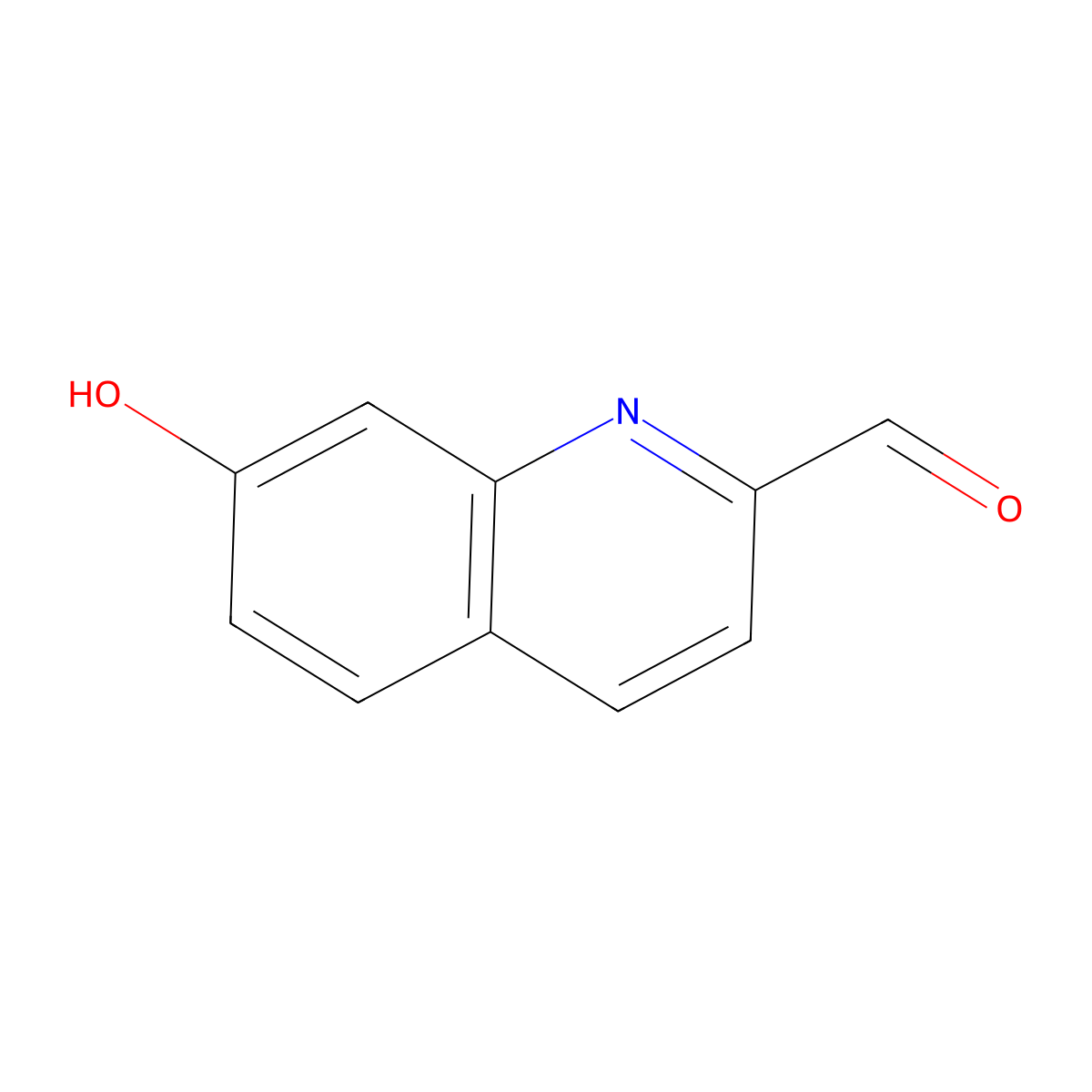 7-Hydroxyquinoline-2-carbaldehyde molecular structure, CAS 1261811-13-5