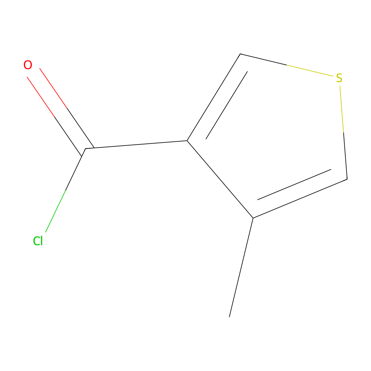 4-Methylthiophene-3-carbonyl chloride molecular structure, CAS 1261811-54-4