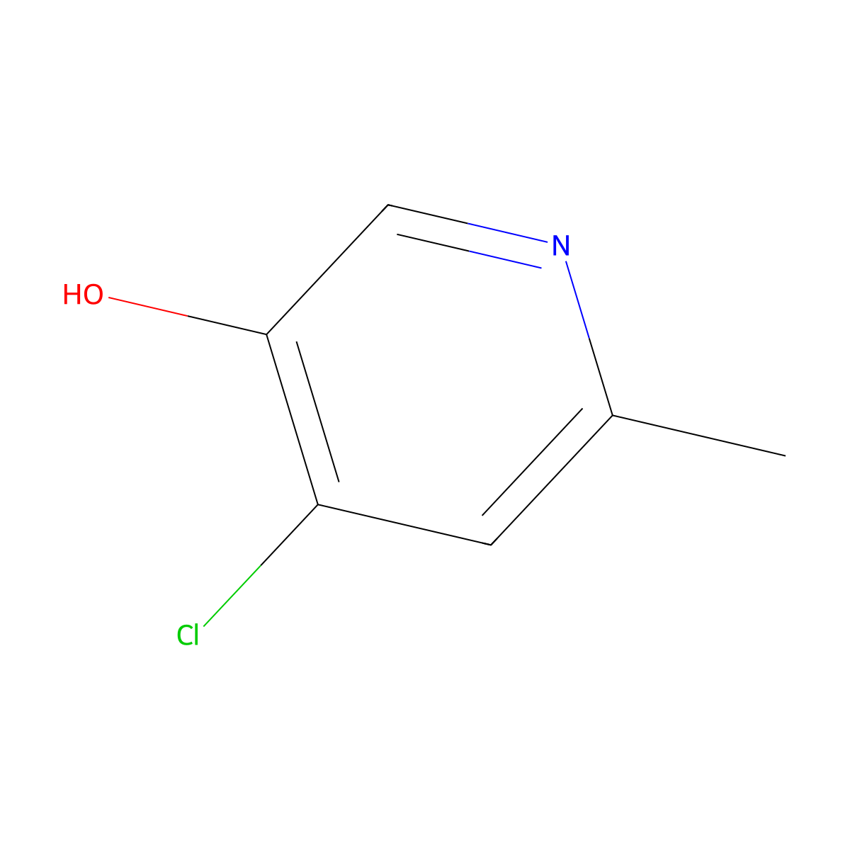 4-Chloro-5-hydroxy-2-methylpyridine molecular structure, CAS 1261811-68-0